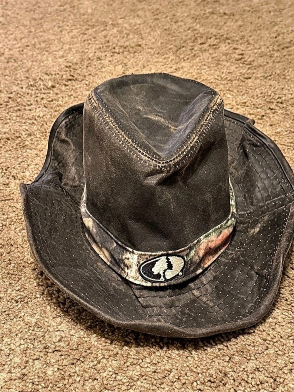 Mossy Oak Camo Bucket Hat Adult S/M Outdoor Hunting Logo